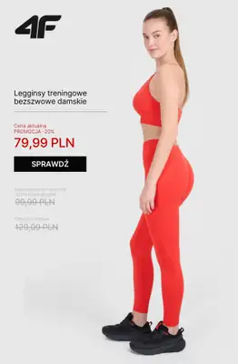 4F - gazetka promocyjna Ubrania na fitness i trening dla niej – od 39,99 zł od wtorku 21.10  - strona 9