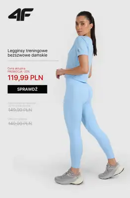 4F - gazetka promocyjna Ubrania na fitness i trening dla niej – od 39,99 zł od wtorku 21.10  - strona 11