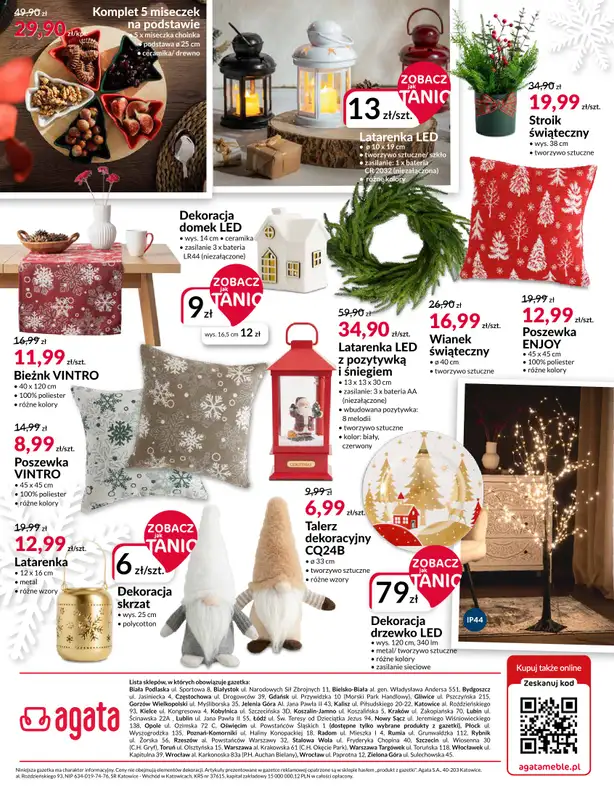 Salony Agata - gazetka promocyjna Gazetka od czwartku 23.10 do soboty 08.11 - strona 20