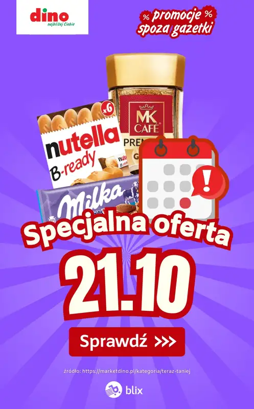 Dino - gazetka promocyjna Specjalna oferta na 21.10.2025 - promocje spoza gazetki  