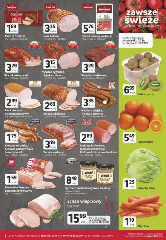 Marketvita - gazetka promocyjna Gazetka od czwartku 30.10 do soboty 08.11 - strona 2 Marketvita - gazetka promocyjna Gazetka od czwartku 30.10 do soboty 08.11 - strona 2