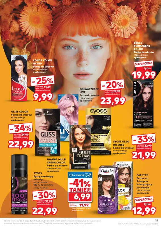 Kaufland - gazetka promocyjna Oferta Kaufland - Kosmetyki od czwartku 23.10 do środy 05.11 - strona 15