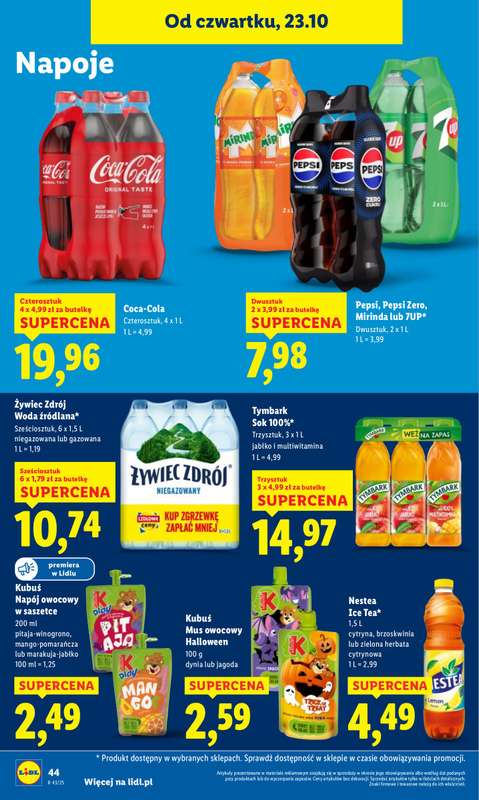 Lidl - gazetka promocyjna Oferta od czwartku od czwartku 23.10 do soboty 25.10 - strona 48