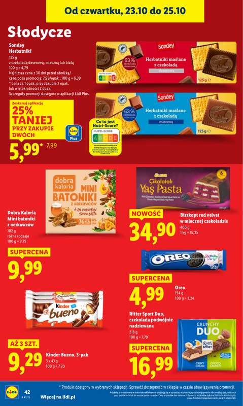 Lidl - gazetka promocyjna Oferta od czwartku od czwartku 23.10 do soboty 25.10 - strona 46