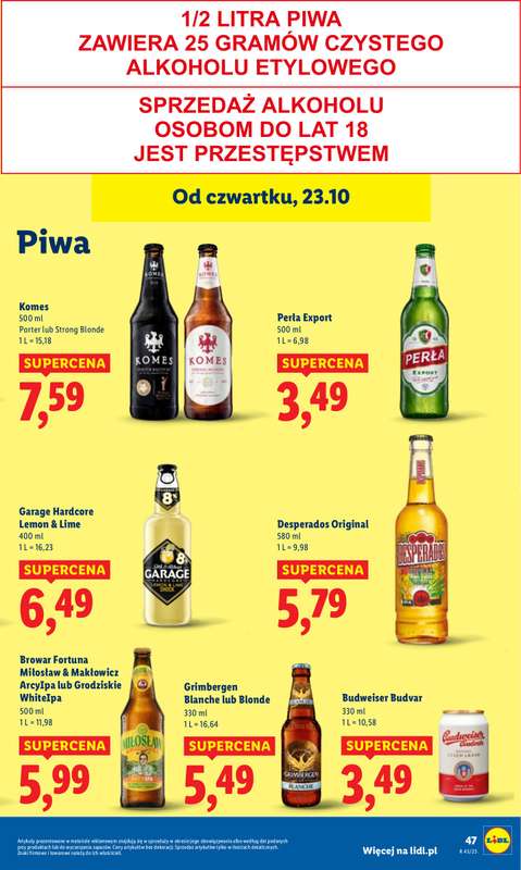 Lidl - gazetka promocyjna Oferta od czwartku od czwartku 23.10 do soboty 25.10 - strona 51
