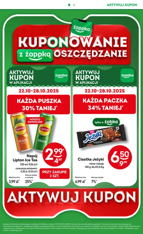 Żabka - gazetka promocyjna Gazetka od środy 22.10 do wtorku 04.11 - strona 30
