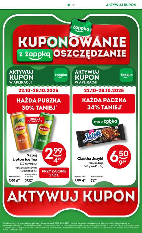 Żabka - gazetka promocyjna Gazetka od środy 22.10 do wtorku 04.11 - strona 30 Żabka - gazetka promocyjna Gazetka od środy 22.10 do wtorku 04.11 - strona 30