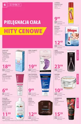 Hebe - gazetka promocyjna Gazetka od środy 22.10 do czwartku 06.11 - strona 6 Hebe - gazetka promocyjna Gazetka od środy 22.10 do czwartku 06.11 - strona 6