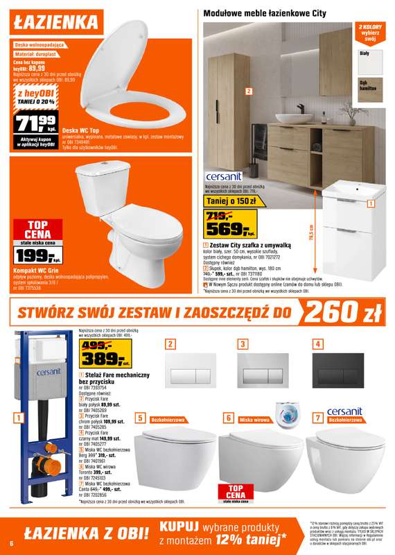 OBI - gazetka promocyjna Gazetka od środy 22.10 do wtorku 11.11 - strona 6