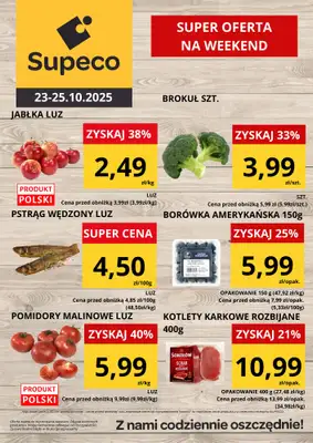 Supeco - gazetka promocyjna Super oferta na weekend od czwartku 23.10 do soboty 25.10