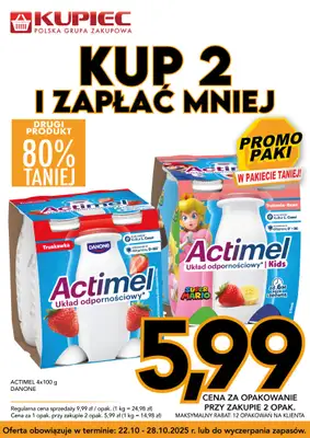 Kupiec - gazetka promocyjna Promopaki od środy 22.10 do wtorku 28.10 Kupiec - gazetka promocyjna Promopaki od środy 22.10 do wtorku 28.10