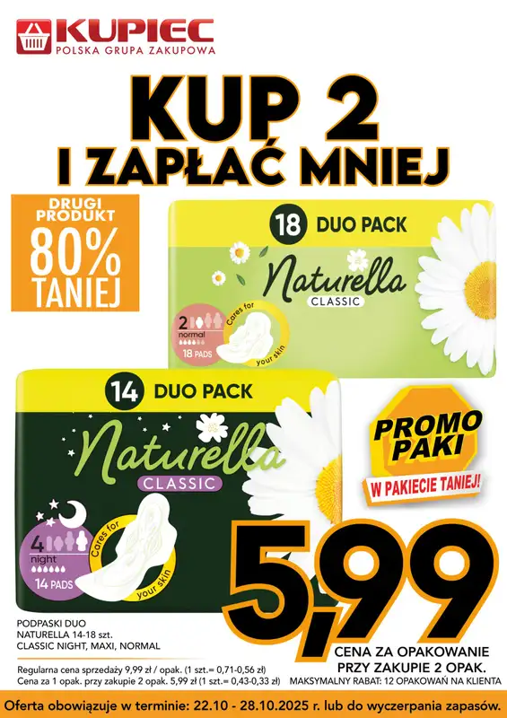 Kupiec - gazetka promocyjna Promopaki od środy 22.10 do wtorku 28.10 - strona 8