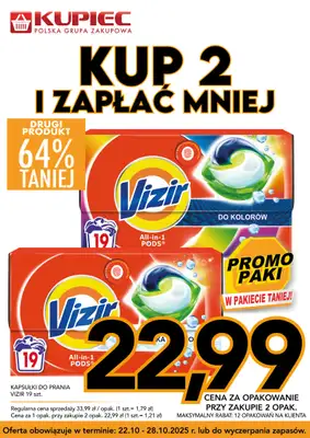 Kupiec - gazetka promocyjna Promopaki od środy 22.10 do wtorku 28.10 - strona 11 Kupiec - gazetka promocyjna Promopaki od środy 22.10 do wtorku 28.10 - strona 11