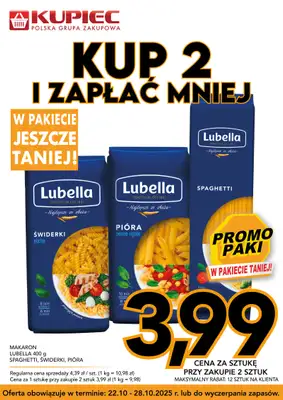 Kupiec - gazetka promocyjna Promopaki od środy 22.10 do wtorku 28.10 - strona 6 Kupiec - gazetka promocyjna Promopaki od środy 22.10 do wtorku 28.10 - strona 6