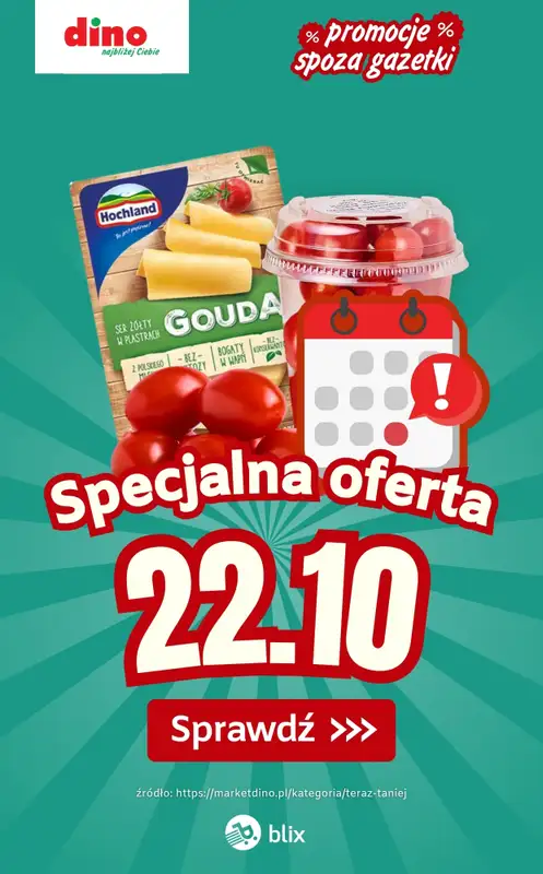 Dino - gazetka promocyjna Specjalna oferta na 22.10.2025 - promocje spoza gazetki  