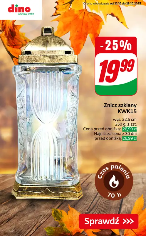 Dino - gazetka promocyjna Oferty na znicze i wkłady   - strona 2