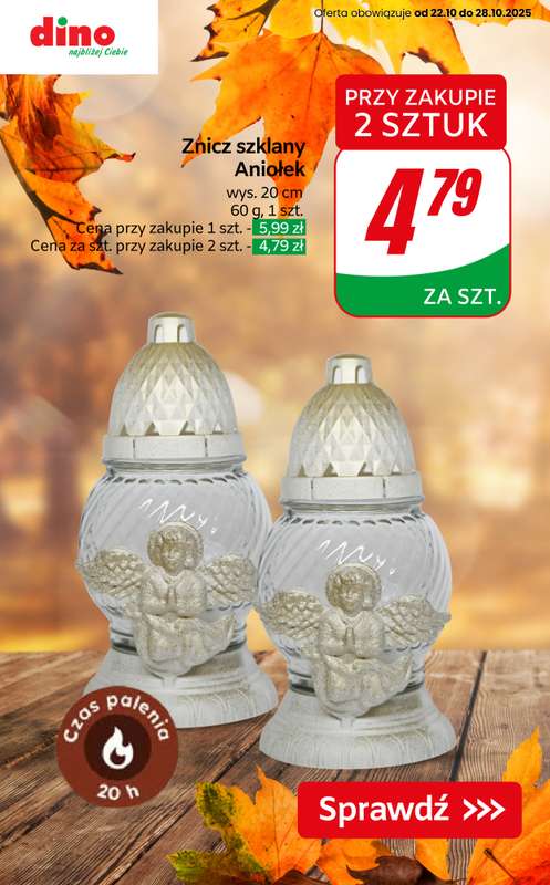 Dino - gazetka promocyjna Oferty na znicze i wkłady od czwartku 23.10 do wtorku 28.10 - strona 4 Dino - gazetka promocyjna Oferty na znicze i wkłady od czwartku 23.10 do wtorku 28.10 - strona 4