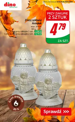 Dino - gazetka promocyjna Oferty na znicze i wkłady od czwartku 23.10 do wtorku 28.10 - strona 4 Dino - gazetka promocyjna Oferty na znicze i wkłady od czwartku 23.10 do wtorku 28.10 - strona 4