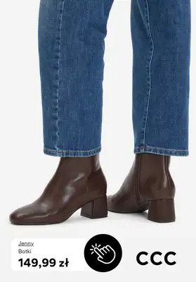 CCC - gazetka promocyjna Brązowe botki na obcasie od środy 22.10  - strona 3