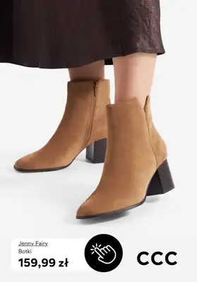 CCC - gazetka promocyjna Brązowe botki na obcasie od środy 22.10  - strona 7