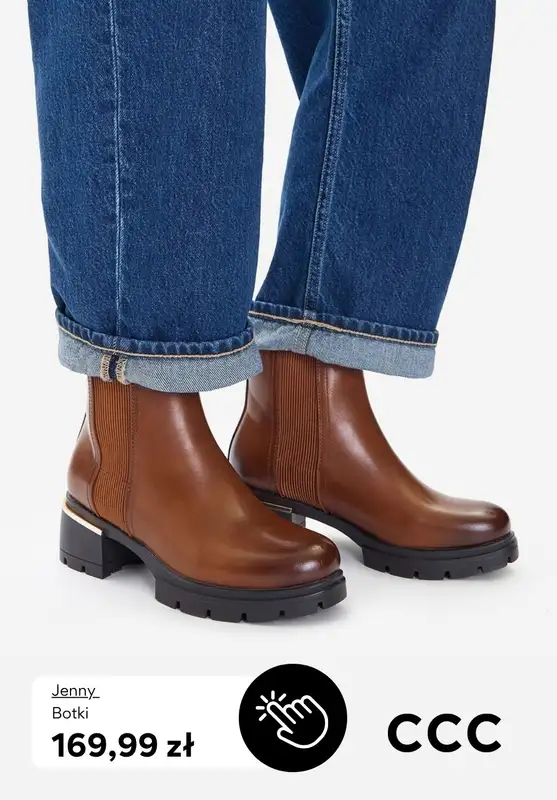 CCC - gazetka promocyjna Brązowe botki na obcasie od środy 22.10  - strona 8