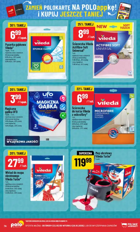 POLOmarket - gazetka promocyjna Gazetka od środy 22.10 do wtorku 28.10 - strona 74