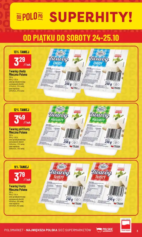 POLOmarket - gazetka promocyjna Gazetka od środy 22.10 do wtorku 28.10 - strona 3