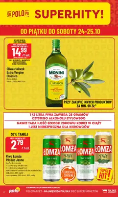 POLOmarket - gazetka promocyjna Gazetka od środy 22.10 do wtorku 28.10 - strona 4 POLOmarket - gazetka promocyjna Gazetka od środy 22.10 do wtorku 28.10 - strona 4