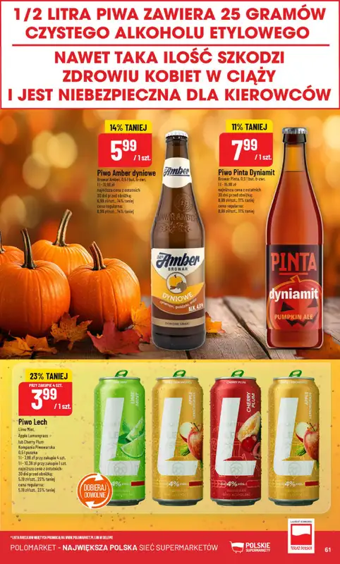 POLOmarket - gazetka promocyjna Gazetka od środy 22.10 do wtorku 28.10 - strona 61
