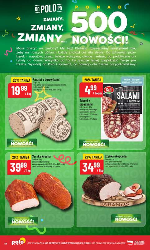 POLOmarket - gazetka promocyjna Gazetka od 艣rody 22.10 do wtorku 28.10 - strona 18 POLOmarket - gazetka promocyjna Gazetka od 艣rody 22.10 do wtorku 28.10 - strona 18
