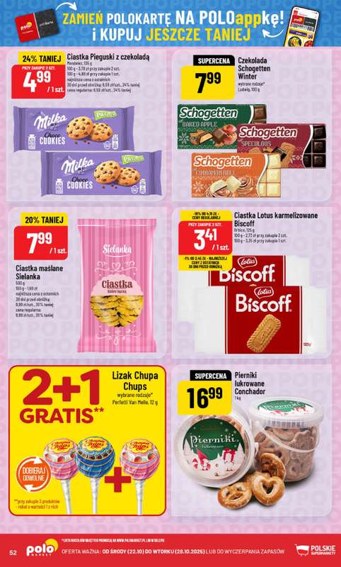 POLOmarket - gazetka promocyjna Gazetka od środy 22.10 do wtorku 28.10 - strona 52