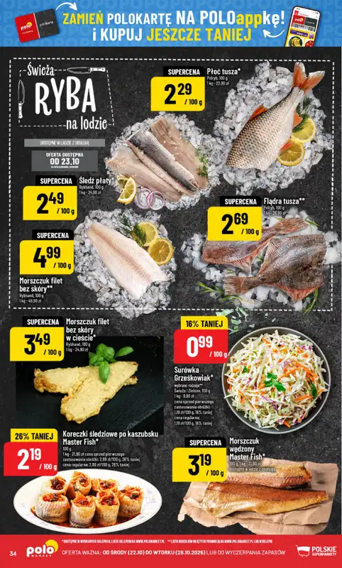 POLOmarket - gazetka promocyjna Gazetka od środy 22.10 do wtorku 28.10 - strona 34