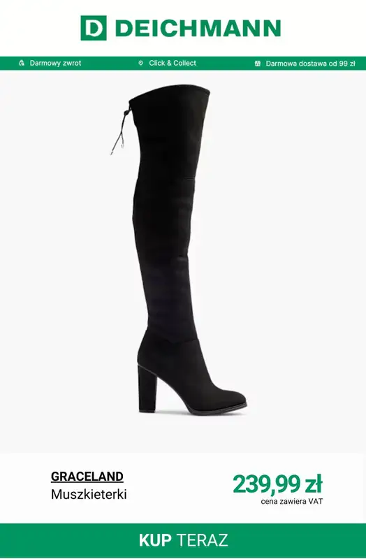 Deichmann - gazetka promocyjna Kozaki damskie w atrakcyjnych cenach od środy 22.10  - strona 10