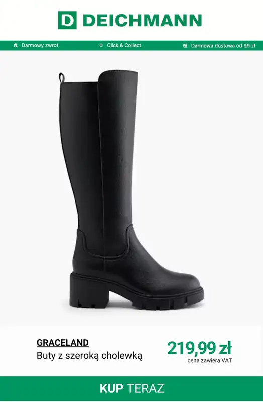 Deichmann - gazetka promocyjna Kozaki damskie w atrakcyjnych cenach od środy 22.10  - strona 5