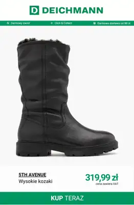 Deichmann - gazetka promocyjna Kozaki damskie w atrakcyjnych cenach od środy 22.10  - strona 4