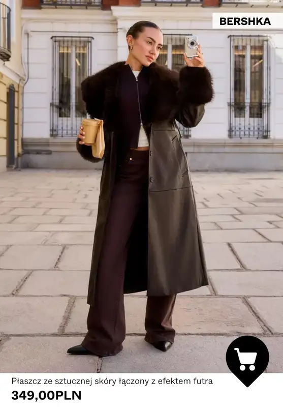 Bershka - gazetka promocyjna Sztuczne futro od środy 22.10  - strona 9