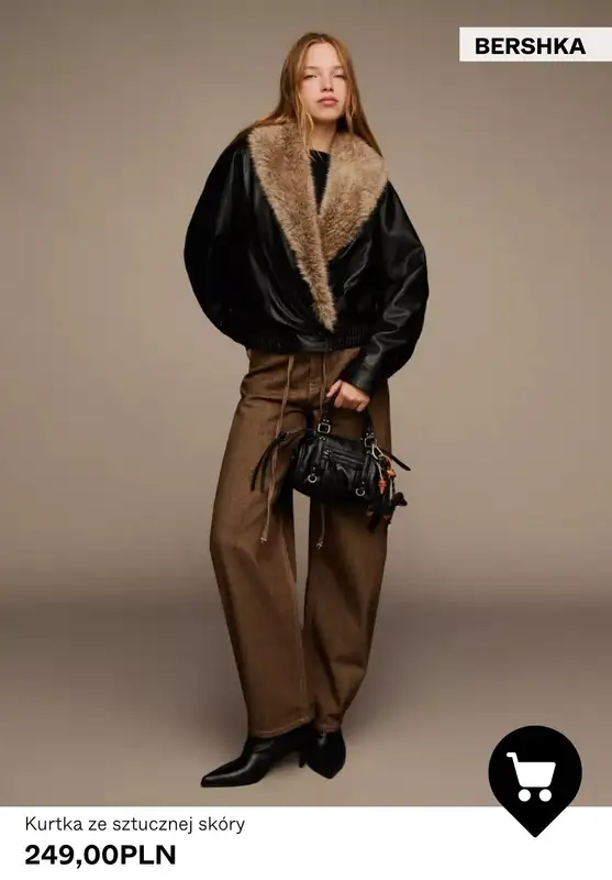 Bershka - gazetka promocyjna Sztuczne futro od środy 22.10  - strona 4