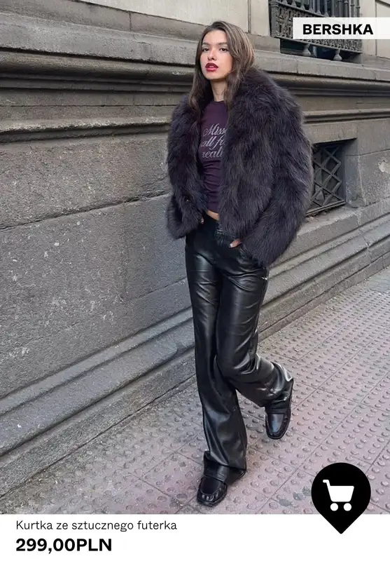 Bershka - gazetka promocyjna Sztuczne futro od środy 22.10  - strona 5