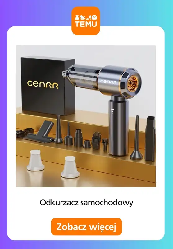 Temu - gazetka promocyjna Odkurzacze do domu i do auta od środy 22.10  - strona 10