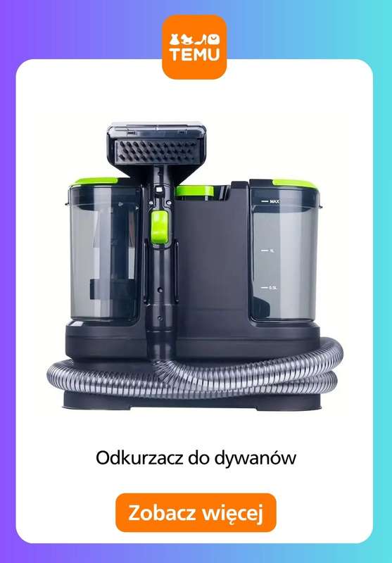 Temu - gazetka promocyjna Odkurzacze do domu i do auta od środy 22.10  - strona 8
