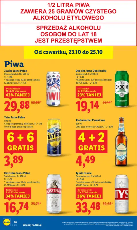 Lidl - gazetka promocyjna Oferta od czwartku od czwartku 23.10 do soboty 25.10 - strona 50