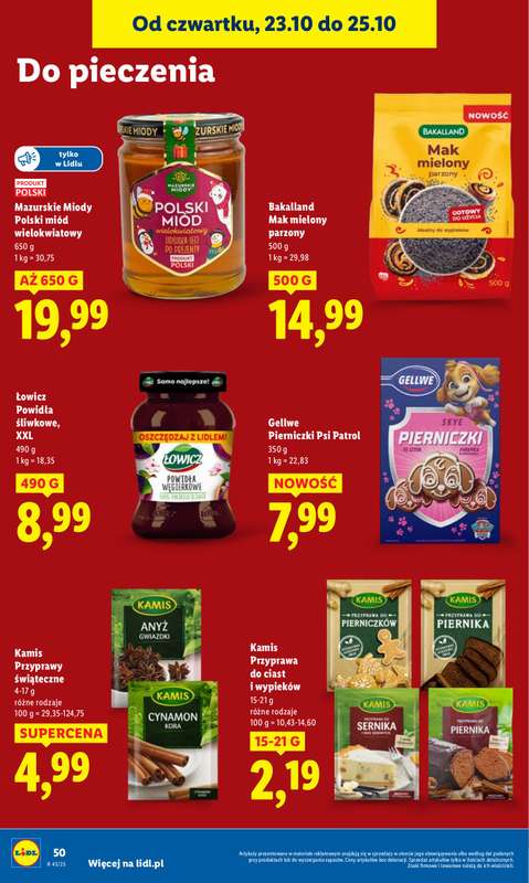 Lidl - gazetka promocyjna Oferta od czwartku od czwartku 23.10 do soboty 25.10 - strona 54