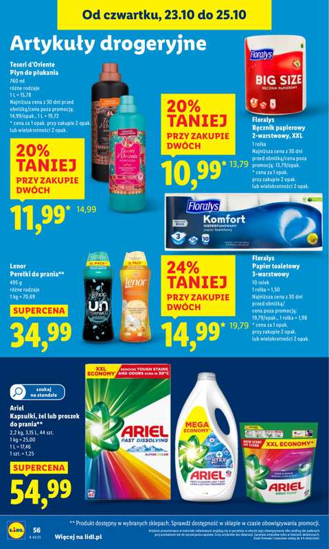 Lidl - gazetka promocyjna Oferta od czwartku od czwartku 23.10 do soboty 25.10 - strona 60