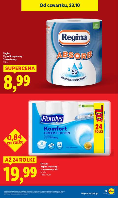 Lidl - gazetka promocyjna Oferta od czwartku od czwartku 23.10 do soboty 25.10 - strona 21