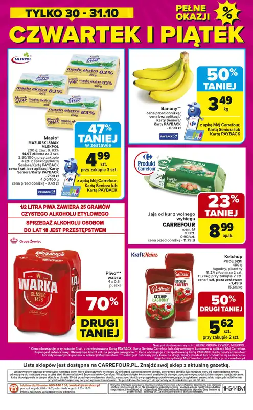 Carrefour - gazetka promocyjna Weekend okazji już od środy od środy 29.10 do piątku 31.10 - strona 8