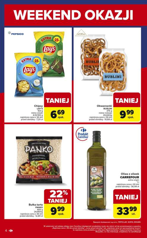 Carrefour - gazetka promocyjna Weekend okazji już od środy od środy 29.10 do piątku 31.10 - strona 4