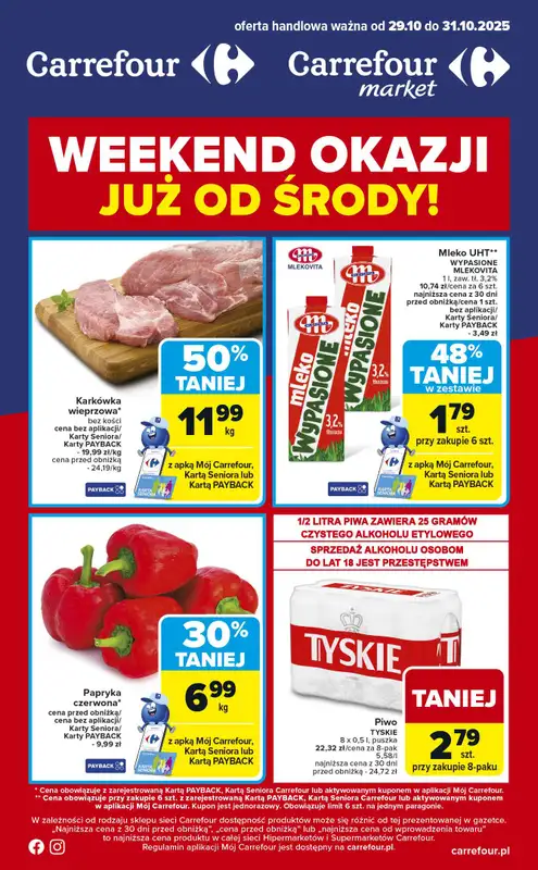 Carrefour Market - gazetka promocyjna Weekend okazji już od środy  