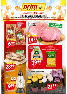 Prim Market - gazetka promocyjna Gazetka od czwartku 23.10 do środy 29.10 Prim Market - gazetka promocyjna Gazetka od czwartku 23.10 do środy 29.10