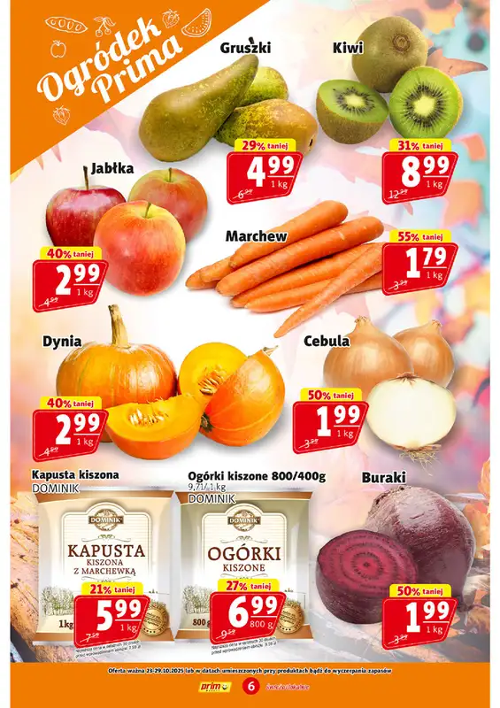 Prim Market - gazetka promocyjna Gazetka od czwartku 23.10 do środy 29.10 - strona 6