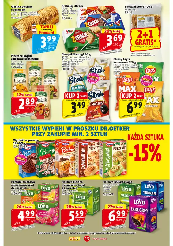 Prim Market - gazetka promocyjna Gazetka od czwartku 23.10 do środy 29.10 - strona 13